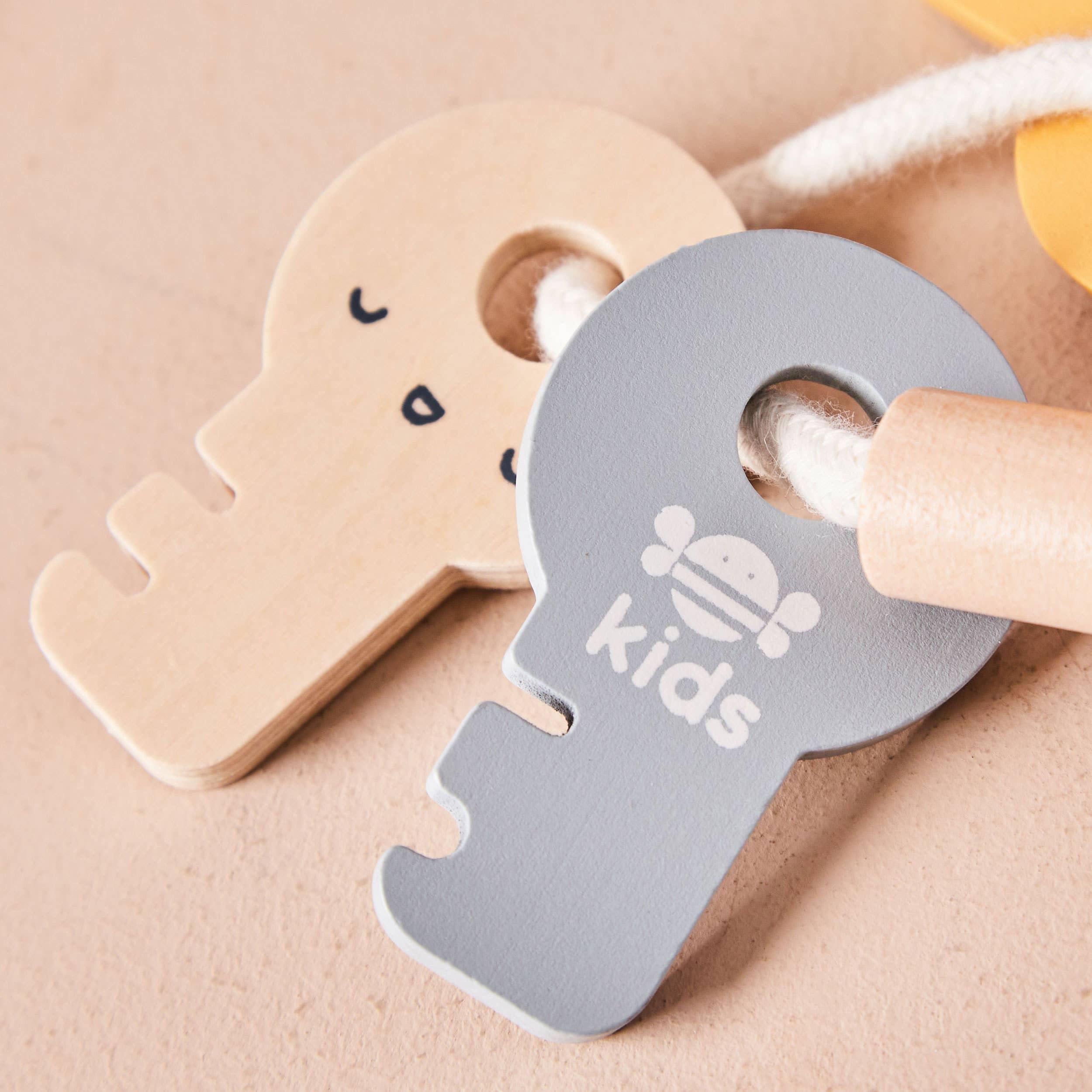 Just Bee Kids Wooden Phone & Keys Toy Set