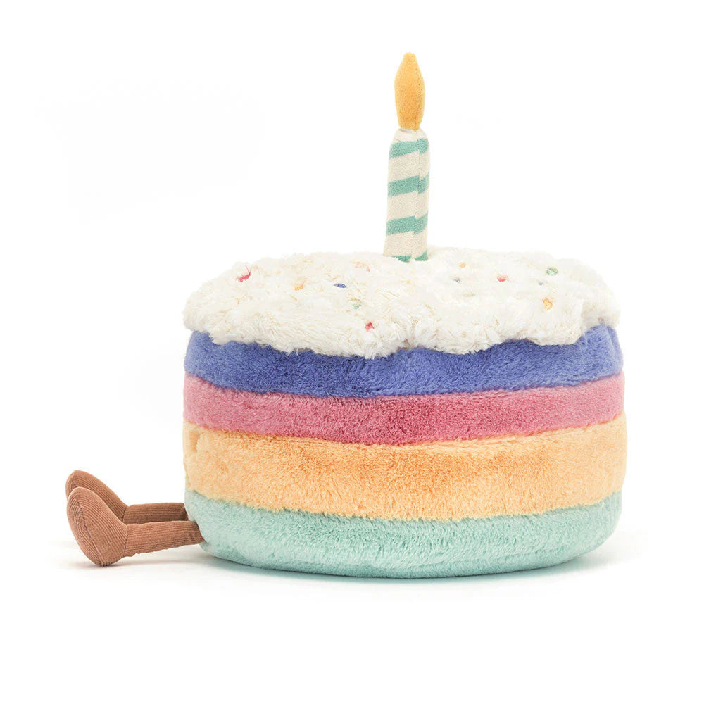 Jellycat Rainbow Birthday Cake Soft Plush Toy