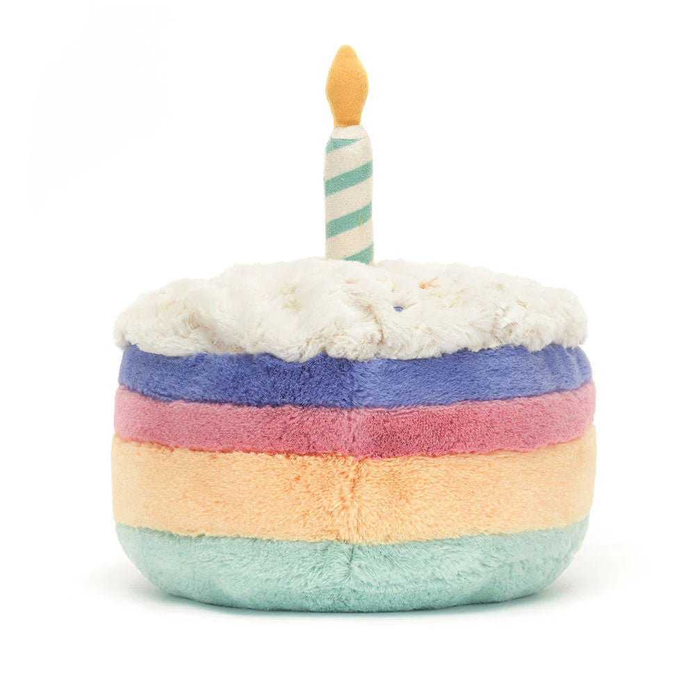 Jellycat Rainbow Birthday Cake Soft Plush Toy